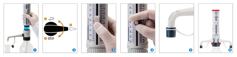 SOCOREX 530无机型瓶口分液器 1-10ml - 无机瓶口分液器